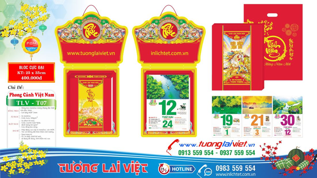 bloc cực đại 25x35 Phong Cảnh Việt Nam