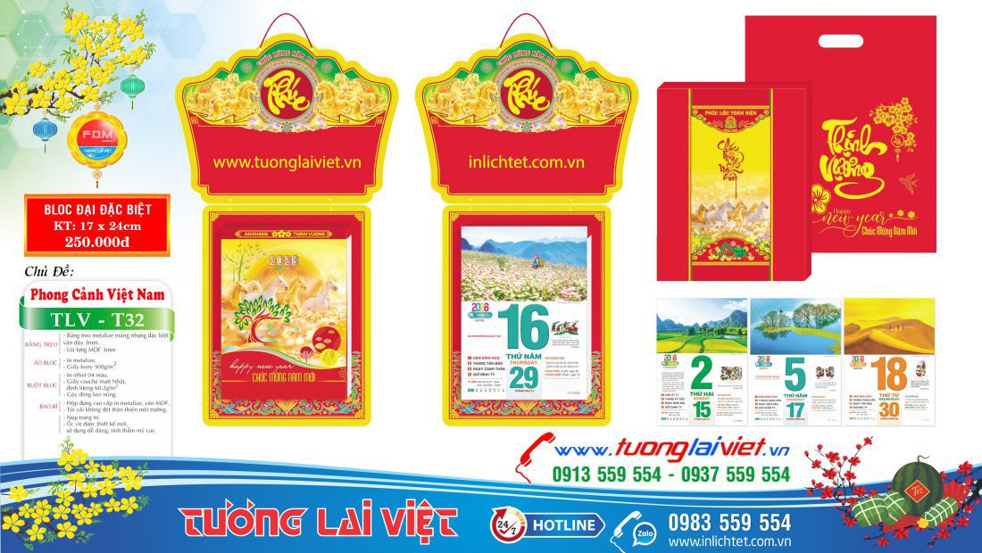 bloc đại 17x24 Cảnh Đẹp Việt Nam