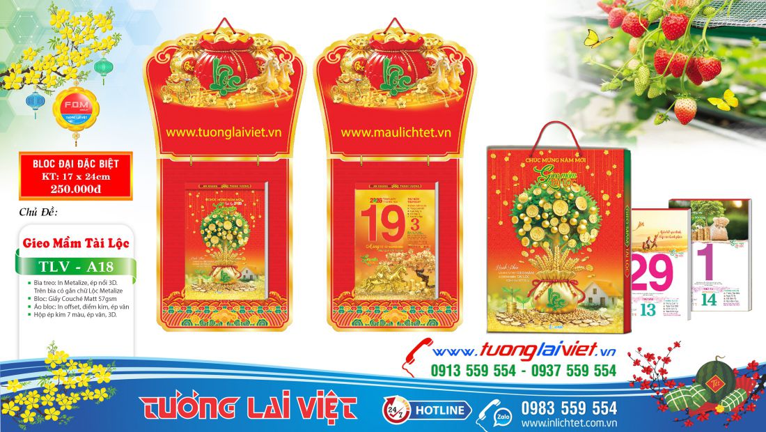 bloc đại 17x24 Chữ Cẩm Thạch