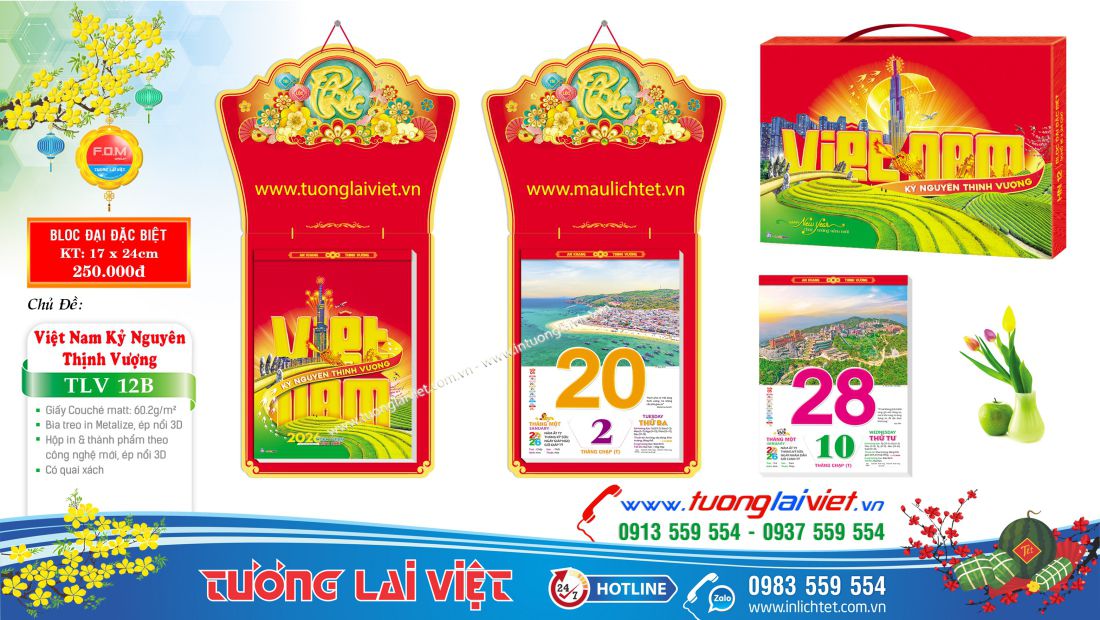 Bloc đại 17x24 Xuân Thịnh Vượng