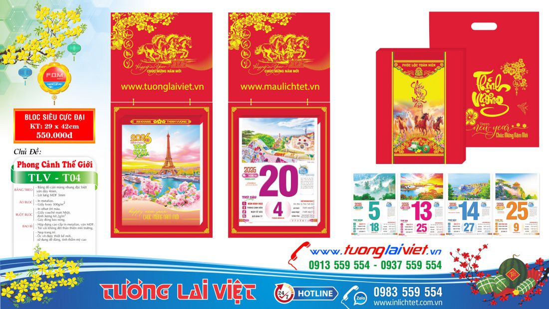 bloc siêu cực đại 30x40 Bìa Sơn Mài