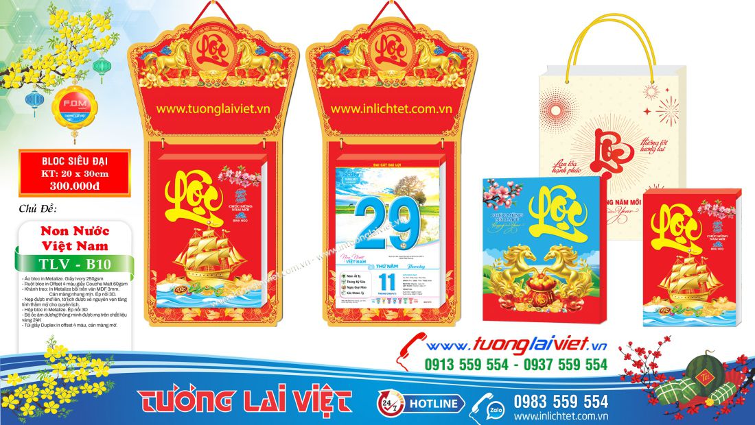 bloc siêu đại 20x30 Chữ Lộc