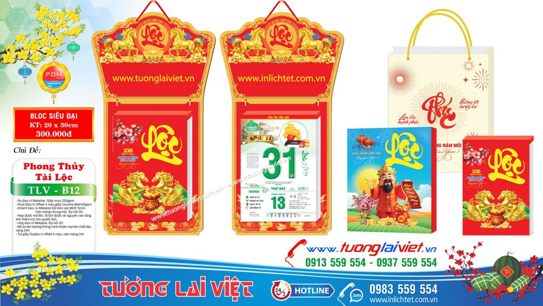 bloc siêu đại 20x30 Lộc Phong Thủy