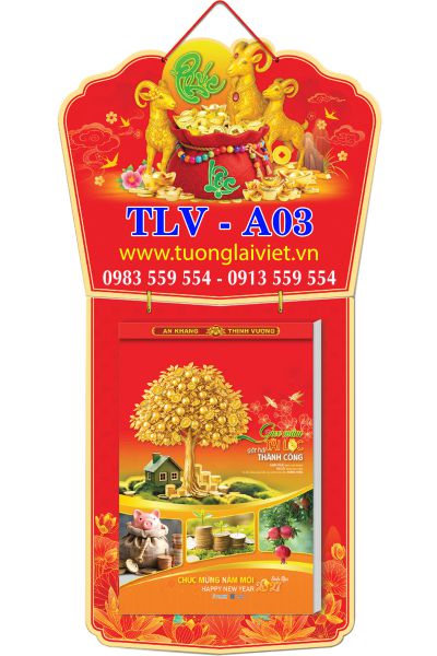 In Lịch bloc siêu cực đại 30x40 Con Giáp Tài Lộc