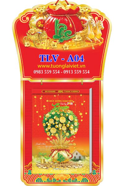 Lịch bloc cực đại 25x35 Nghệ Thuật Sống