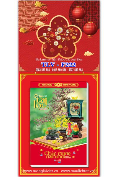 Lịch bloc laminate Bìa Vuông