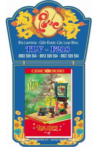 Lịch bloc laminate Khánh Màu Xanh