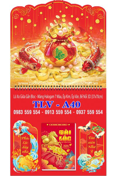 Lịch bloc lò xo giữa Lộc Như Ý
