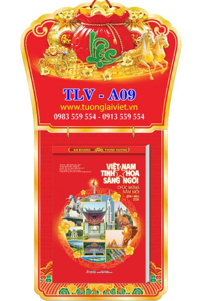 Lịch bloc siêu đại 20x30 Chữ Cẩm Thạch