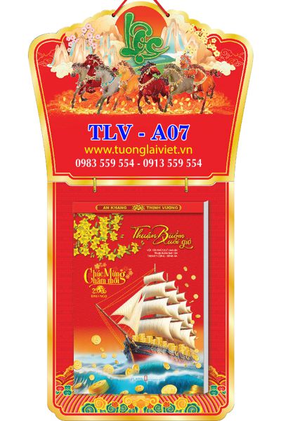Lịch bloc siêu đại 20x30 Lộc Xuân