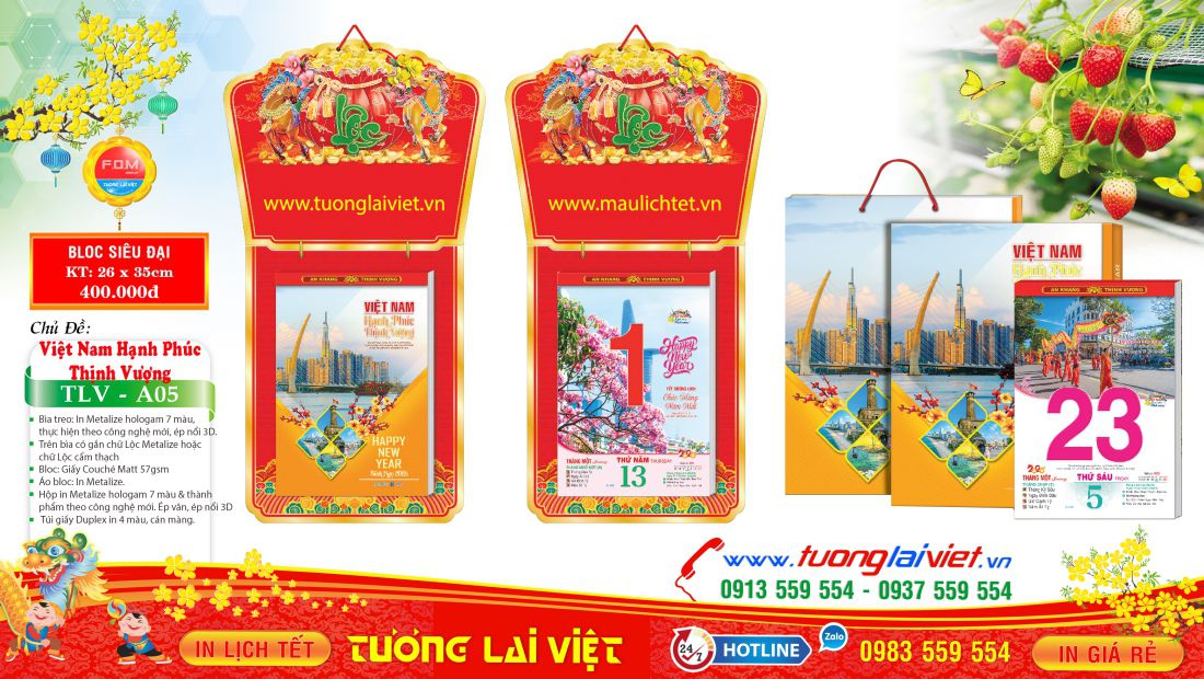 Mẫu Lịch Bloc Đẹp